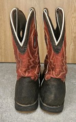 Durango Lil‘ Rebel Pro Red Square Toe Cowboy Youth Mens Size 7 Defects Read