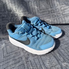 Nike Star Runner 4 Kids Blue Black Running Shoes Sneakers DX7616-408 Size 10C