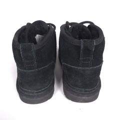 UGG Neumal Black Suede Chukka Boots Unisex Kids Size 1 Youth Lace Up