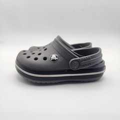 Crocs Unisex Crocband Gray Clog Size C6 Kids Slip On