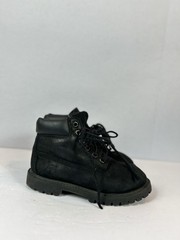 Timberland 12807 Premium Black Suede Kids Toddler Size Boots Boy Girl 11