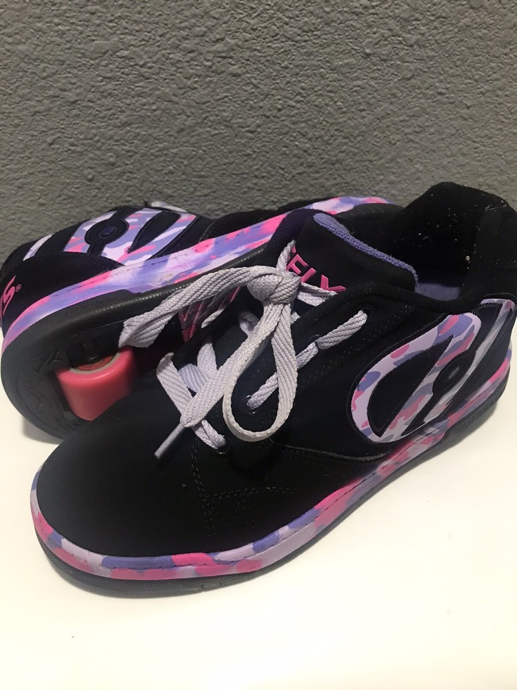 Heely Roller Shoes Propel Black Pink Purple Size 5Y