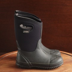 Bogs Boots Youth Size 3 BLK Classic High Handles Waterproof Outdoor Chore Garden