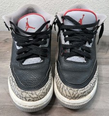Nike Air Jordan 3 Retro OG Black Cement 2017 GS 7Y 854261-001 Nike Air Heel Tab