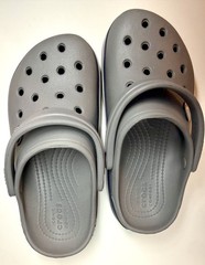 Crocs KIDS Classic Clogs Gray Navy Size C12 Comfort Slip On Shoes