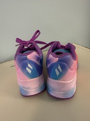 Skechers Uno Air Girls Size 11 Rainbow Tie Dye Pink Purple Memory Foam Sneakers