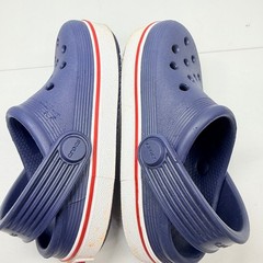 Crocs Crocband Clog Kids Size C7 Navy Blue White Red Sporty Water Shoes