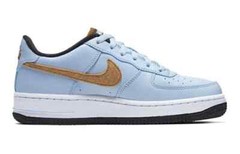 Nike Air Force 1 Felt (GS) Size 5Y Celestine Blue/Gold BV6058-400 Fast Ship RARE