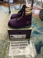 DS 2023 Timberland Premium 6 IN WP Purple Birth Of Hip Hop Nubuck Toddlers Sz 6