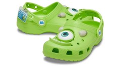 Crocs Monsters Inc Mike Classic Clogs Slip On Green Kids Size j1 210876-90H New