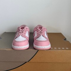 Nike Dunk Low White/Pink Toddler Sneakers HV0929-100- SZ 8 C