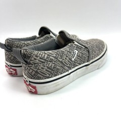 Vans Asher Printed Slip On OTW Allover Logo Comfort Shoes Youth Size 3