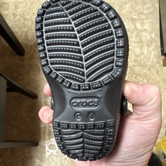 Crocs Classic Clog Infant US 4 Black Slip-On Rubber Comfort Casual Shoes