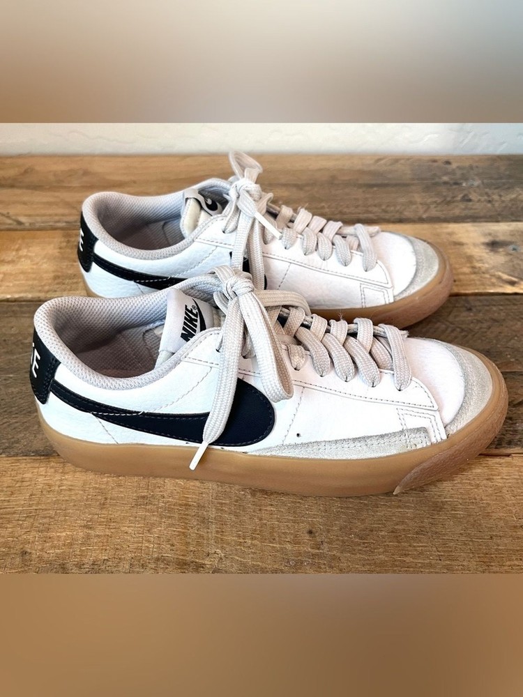 Nike Blazer Low 77 GS White Anthracite Gum Sole 4Y DA4074-128