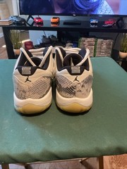 Nike Air Jordan 11 GS Light Bone Snakeskin Grey CD6847-002 Size 6Y