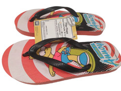 BART SIMPSON Flip Flops Youth Size M 12-13 – Skate n Annoy – Brand New