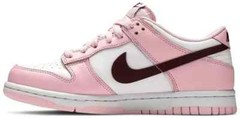 Nike Dunk Low Pink Foam White CW1590-601 GS Size 5.5Y-6.5Y Unisex Kids Women New