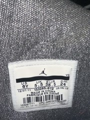 Air Jordan 12 Retro Size 6Y GS Cool Grey White Nike 153265-012 Retail $110