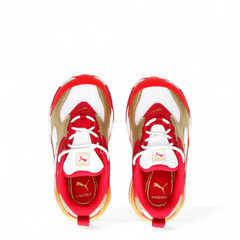 Puma Toddler’s RS-Fast Glitz Sneakers 384749 01 White Red Gold – BRAND NEW W/BOX
