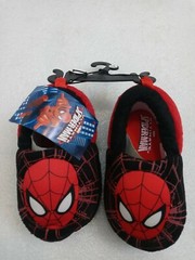 ULTIMATE SPIDER-MAN Toddler slippers Size SMALL (5-6)~NEW with tags