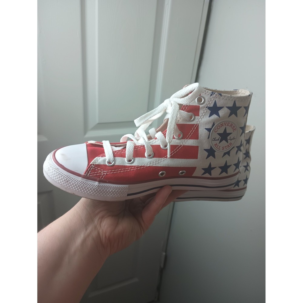 Converse Chuck Taylor All Star High Top Americana Flag Stars Stripes Kids Shoes