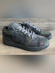 Nike Air Jordan 1 Low SE Craft Dark Smoke Grey Youth Size 4.5Y FQ7757-001