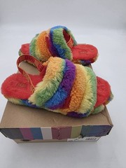 Size 6 – UGG K FLUFF YEAH SLIDE CALI COLLAGE K / 1119840K Kids Sandal