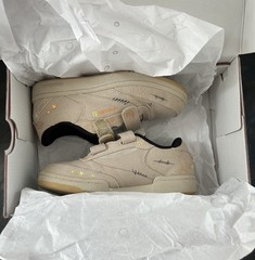 Kids Size 2 Reebok PS Looney Tunes Club C 85 Beige Brown Black