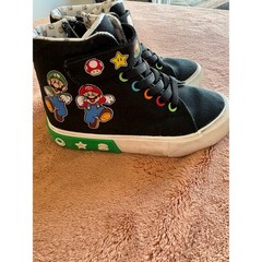 Nintendo Super Mario Bros Mario Luigi High Top Sneakers Kids Size 12 Ground Up