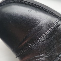 Frye Black Leather Erin Lug work Combat Boot Lace Up Youth size 14 3474314 BLK