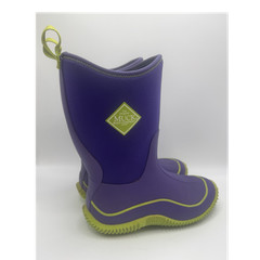 Muck Boot Company Purple/Green Rain Boots Rubber Pull-On Mid-Calf US 5 UK 4