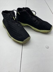 Nike Air Jordan Future GG Black Lime Woven Sneakers Youth Size 9.5y 685251-018 *