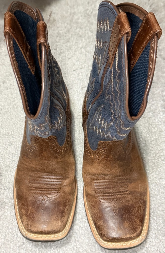 Ariat Youth Tycoon Cowboy Boot Brazen Brown 10021591 Sz 12 Youth, Rodeo