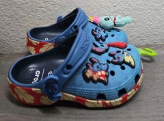 Crocs Disney Stitch & Scrump Classic Clog Kids C8 Blue New With Tag