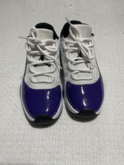 Jordan Air Jordan 11 Low Unisex Kids 6.5Y / Women 8 White/Purple/Black