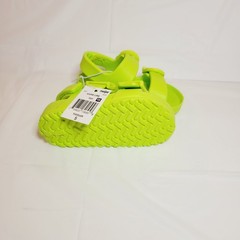 Girls Boys EVA Strap Adj Buckle Sandals Size 5 Green Water Sand Beach Washable