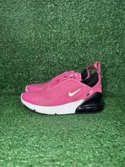 Nike Air Max 270 Kids Size 1Y Pink Running Shoes Comfort Sneakers AO2372-602