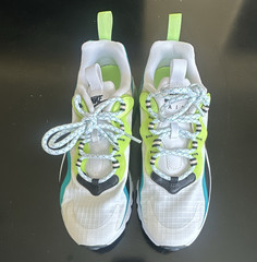 Nike Air Max 270 React GS CJ4060-300 Kids Sneaker 5.5Y White Green Blue