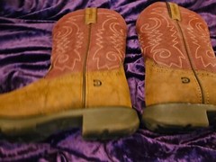 Durango Kids 8″ Western Briar Brown Brick Red Cowboy Boots Size 2M DBT0222TS