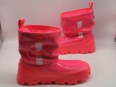 UGG Classic Brellah Mini Super Coral Rain Boots Pink Kids 1143697K Size 6
