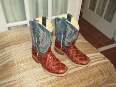 Horse Power HP1823 Exotic Print Square Toe Cowboy Western Boots Youth size 2