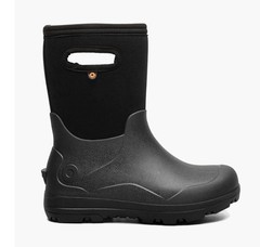 BOGS York Seamless Kids Boots Rain Snow Black Size 4 NEW W/tags Retail $90