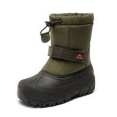 Kids Boy Girl Waterproof Cold Weather Snow Boots Fur Lined Outdoor Boots