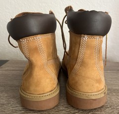 Timberland® 12909 Junior’s 6″ Premium Waterproof Boots Wheat Nubuck – Size 6M