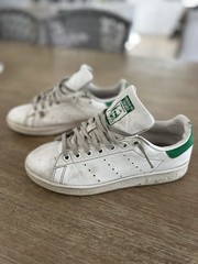 adidas Stan Smith J Causal Retro Sneaker White/Green, Size 5.5