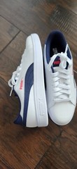 Puma junior size 5c regular, puma smash v2 L Jr. White-peacoat-red.