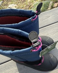 Waterproof Boots Size „Big Kid 5“ Insulated Kid Boots Blue With Pink Trim NWT