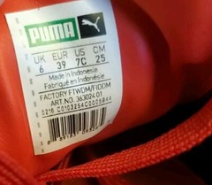 Puma Suede Mono Triplex Casual Sneakers Youth Size 7 Red