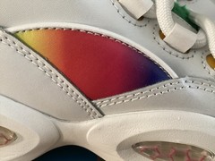 Rebook Question Mid X Candy Land Youth Male Size 5 White Pink Green GZ0081
