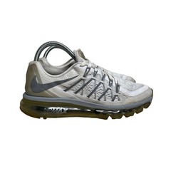 Nike Air Max 2015 Flyknit Racer Running Sneakers White Silver 705457 6.5Y, W8